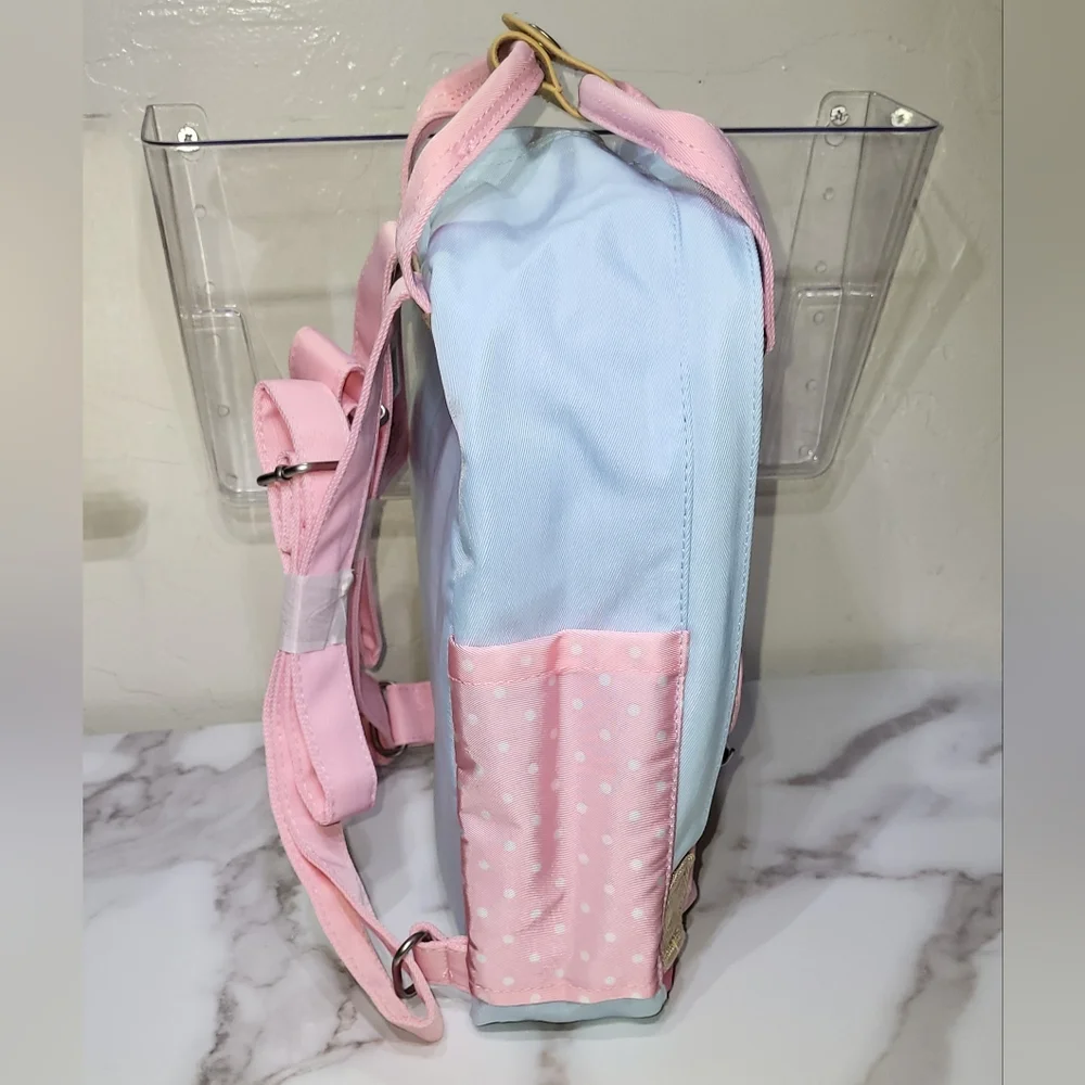Disney Aristocats NWT Marie Pink/Blue Deluxe Nylon 12in Mini Backpack - Picture 3 of 7